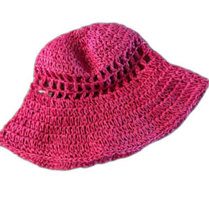 Zara girls pink woven sun hat